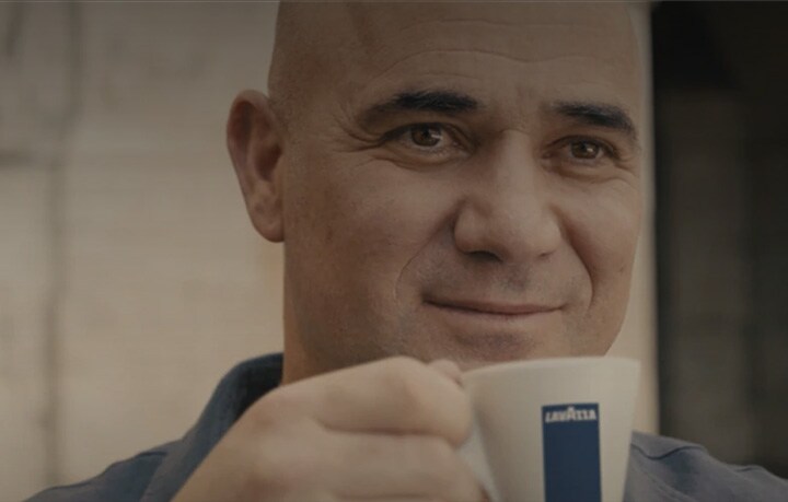Une journée dans la vie d’Agassi avec Lavazza