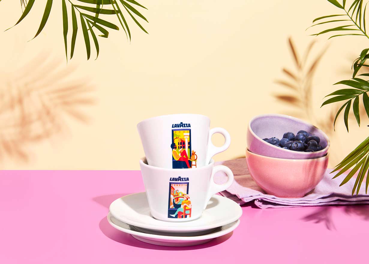 LAVAZZA KAFFEE CAFÉ Cappuccino Tasse Porzellan EUR 7,99 - DE