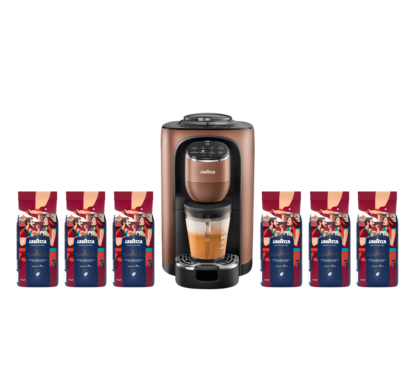 Coffret Assoluta machine à grains + 2,7kg Tales of Napoli